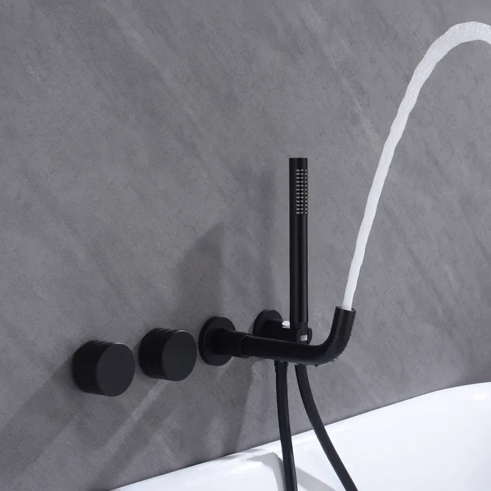 Robinet mural encastrable pour baignoire avec douchette