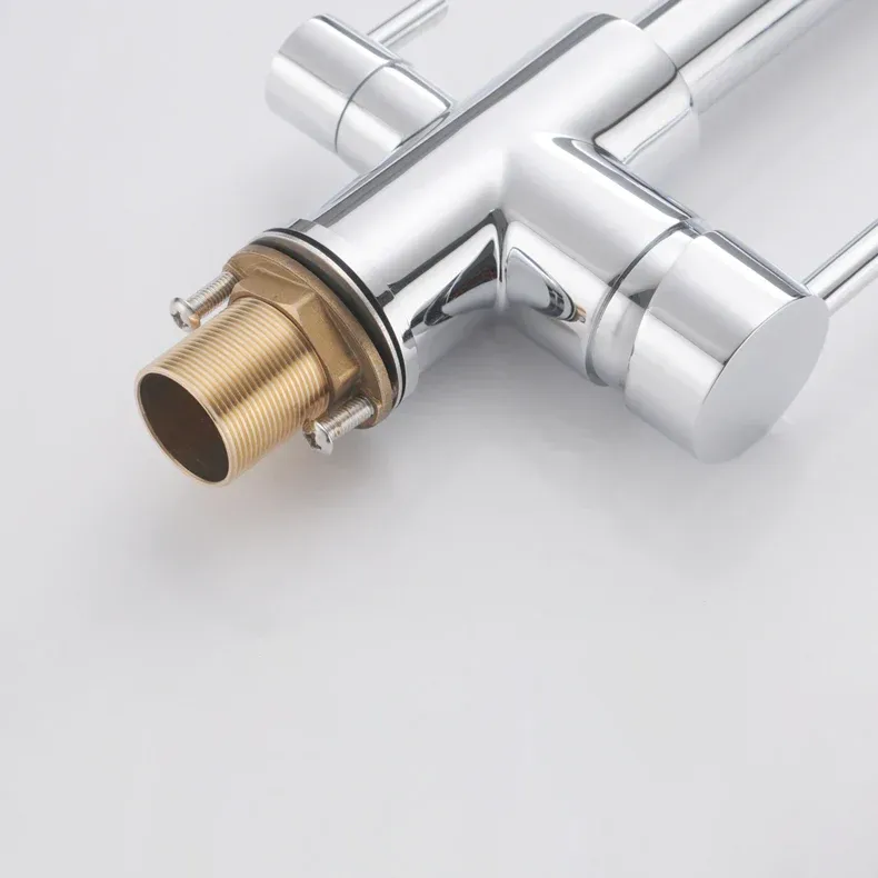 Robinet cuisine purificateur d’eau 3 voies en acier inoxydable
