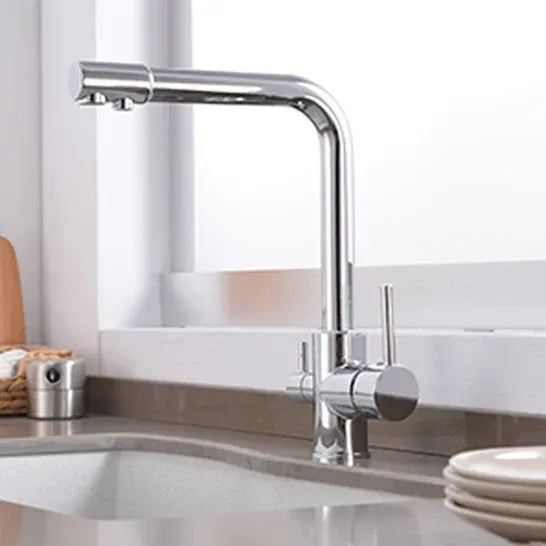 Robinet cuisine purificateur d’eau 3 voies en acier inoxydable