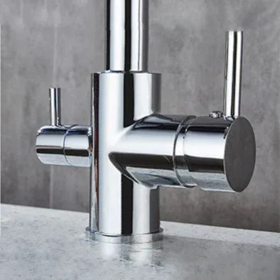 Robinet cuisine purificateur d’eau 3 voies en acier inoxydable