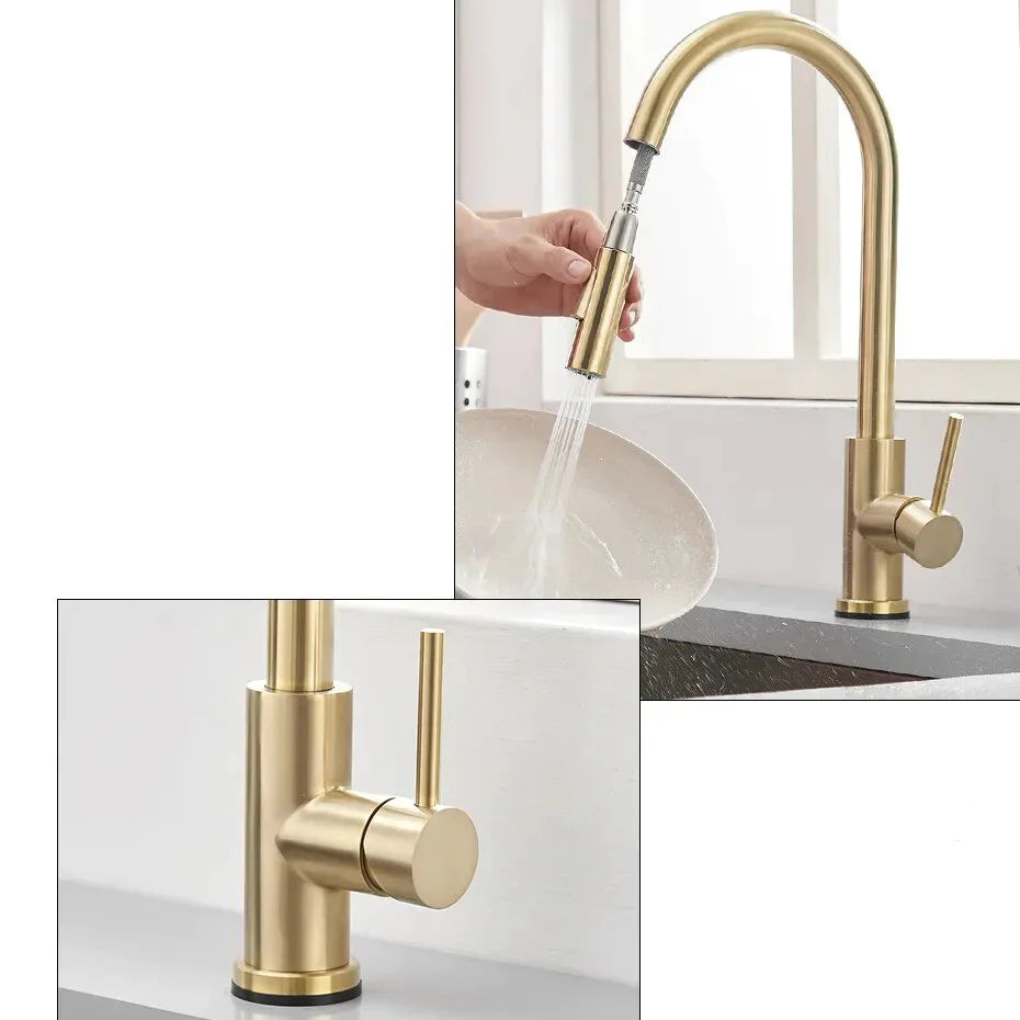 Robinet mitigeur tactile pivotant pour évier de cuisine