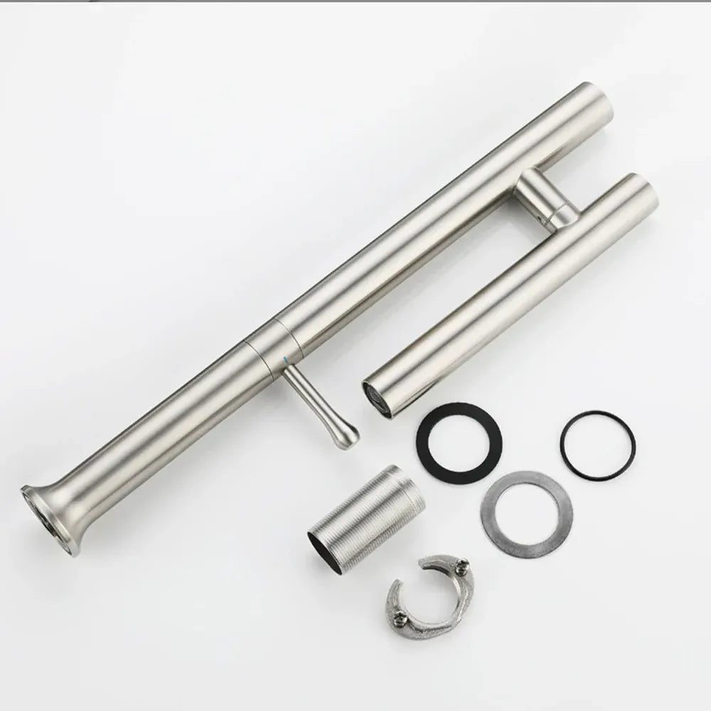Robinet de cuisine design fin style bambou