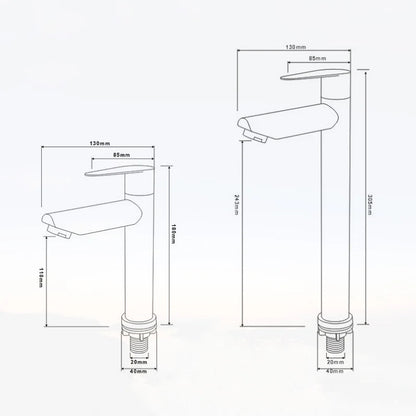 Robinet mitigeur bicolore pour lavabo salle de bain