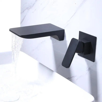 Robinet mural encastrable cascade pour lavabo salle de bain