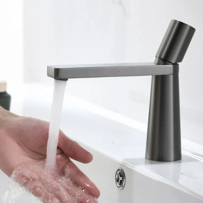 Robinet de lavabo minimaliste au design géométrique