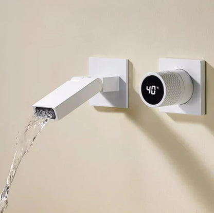 Robinet mural encastrable pivotant pour lavabo de salle de bain