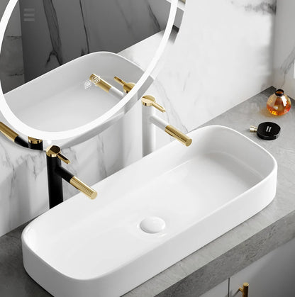 Robinet lavabo salle de bain rotatif avec rallonge