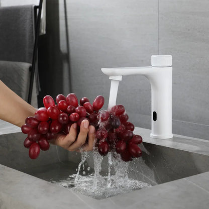 Robinet lavabo tactile mitigeur rond pour salle de bain et cuisine