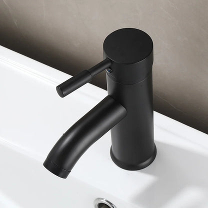 Robinet mitigeur minimaliste pour lavabo de salle de bain