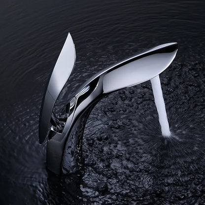 Robinet mitigeur design arrondi pour lavabo salle de bain