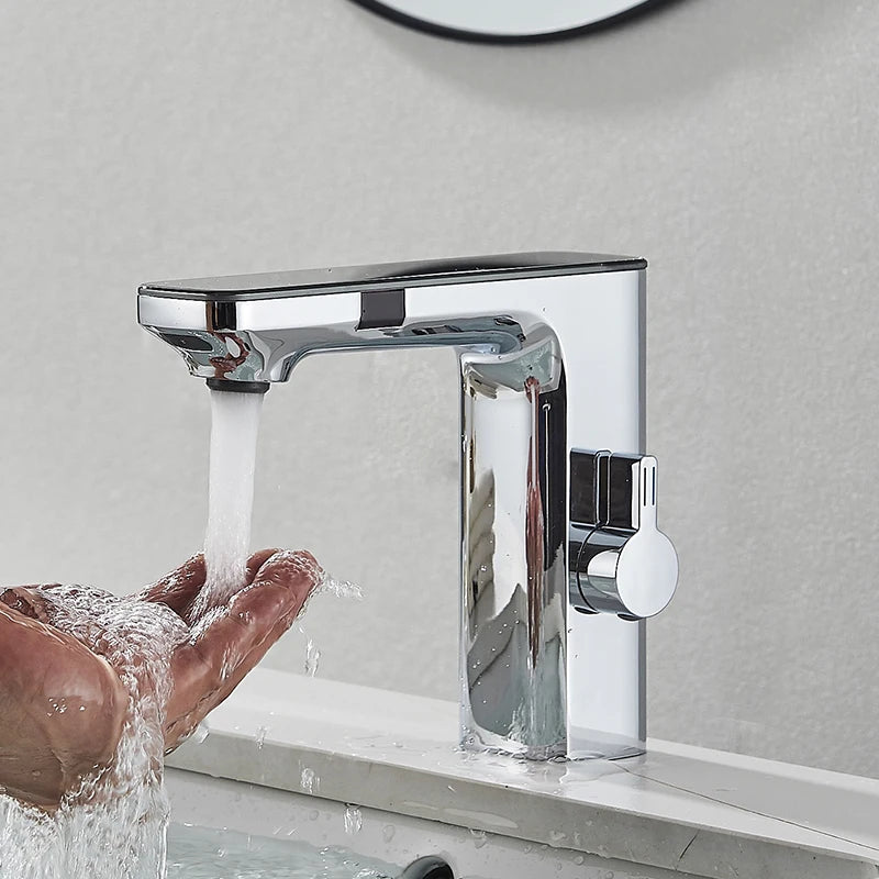 Robinet lavabo tactile avec affichage thermostatique numérique