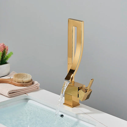 Robinet haut design pour lavabo de salle de bain