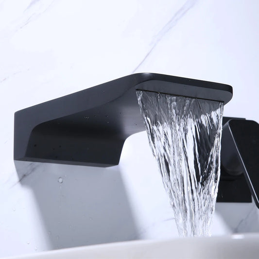 Robinet mural encastrable cascade pour lavabo salle de bain