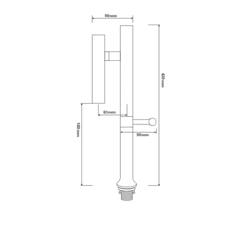 Robinet de cuisine design fin style bambou