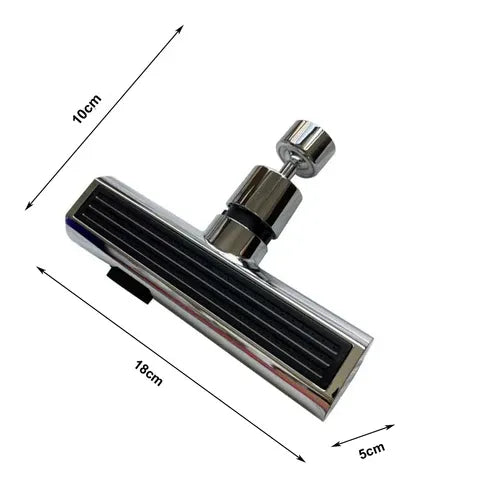 Rallonge de robinet pivotante avec 3 modes de jet en laiton et acier inoxydable